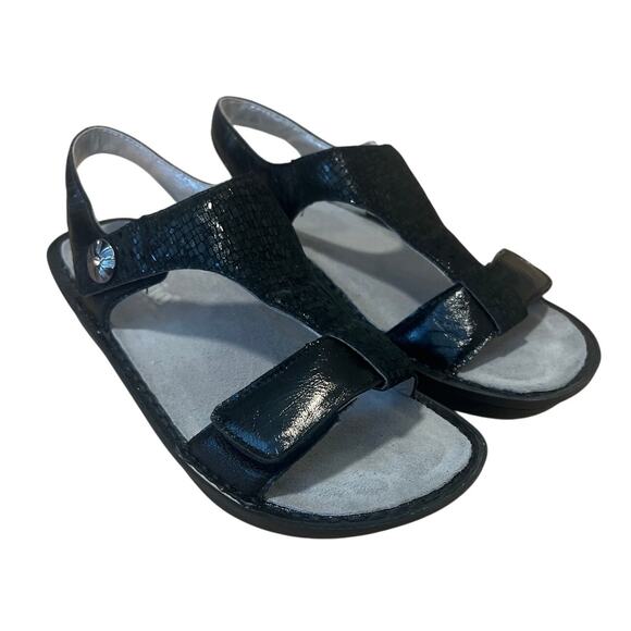 Alegria Shoes - ALEGRIA BY PG LITE Size 9 US /39 KEN -765 Leather Sandals Black